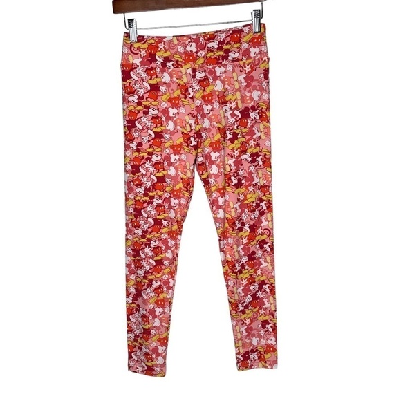Disney Lularoe Womens Leggings  Mickey Mouse  Pink  One Size - Picture 1 of 5
